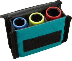 Набор автомобильных ударных торцовых головок Makita в тканевом чехле 1/2" 3 шт. (17, 19, 21 мм), E-12354