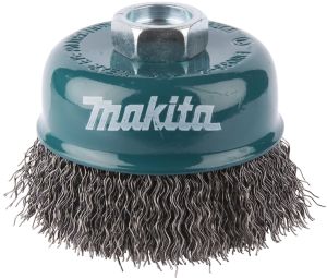 Щетка проволочная чашечная Makita (d75 мм, толщ. проволоки 0.3 мм, гофрированная, металл, M14х2), D-24094