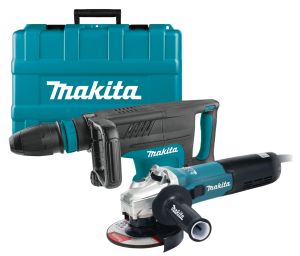 Набор электроинструмента Makita: угловая шлифмашина GA5090X01 + отбойный молоток HM1203C (ACSET-44)