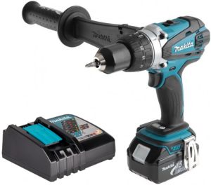 Аккумуляторная дрель-шуруповерт Makita DDF458, 18 В, 2000 об/мин, с АКБ 3 Ач и ЗУ (DDF458P1Z)