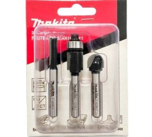Набор фрез Makita 3 шт. (хвостовик 6 мм), D-70459