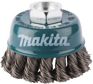 Щетка проволочная чашечная Makita (d60 мм, толщ. проволоки 0.5 мм, пучки, металл, M14х2), D-24119