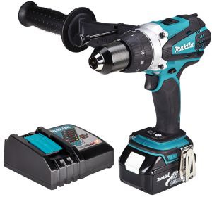 Аккумуляторная дрель-шуруповерт Makita DHP458, 18 В, 2000 об/мин, с АКБ 3 Ач и ЗУ (DHP458P1Z)