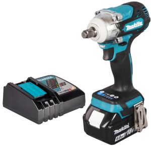 Аккумуляторный гайковерт Makita DTW300, 18 В, 330 Нм, 4000 уд/мин, с АКБ 6 Ач и ЗУ (DTW300D1Z)