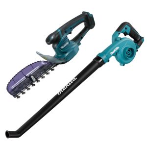 Аккумуляторный набор садовой техники Makita, 12 В: кусторез UH201 + вздуходув UB101, без АКБ и ЗУ