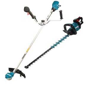 Аккумуляторный набор садовой техники Makita, 40 В: триммер UR002 + кусторез UH005, без АКБ и ЗУ