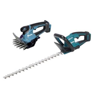 Аккумуляторный набор садовой техники Makita, 18 В: кусторез DUH506 + садовые ножницы DUM604, без АКБ и ЗУ