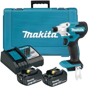 Аккумуляторный ударный шуруповерт Makita DTD156RFE, с 2 АКБ 3 Ач и ЗУ, в кейсе