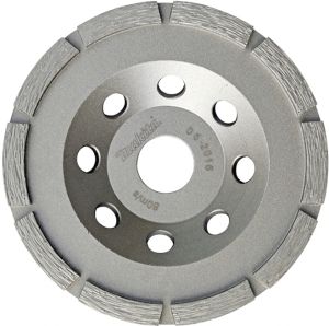 Чашка алмазная однорядная Makita "Эконом" 125x22, 23x8x5 мм (грубая шлифовка, для PC5000C/5001C/УШМ 125 мм), D-60682