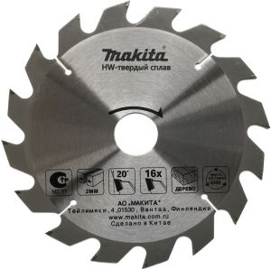 Пильный диск Makita для дерева, 185x30/20x2.2/1.4x16T, D-51421