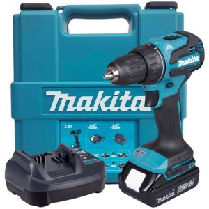 Аккумуляторная дрель-шуруповерт Makita DDF490WV, 18 В, 1900 об/мин, с АКБ 2 Ач и ЗУ, в кейсе