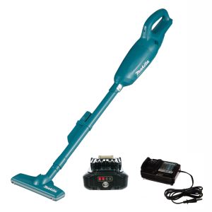 Набор: аккумуляторный пылесос Makita CXT CL106FDZ + аккумулятор Makita BL1021B (CXT 12В, 2 Ач) + зарядное устройство Makita DC10WD (Li-Ion CXT, 10,8-12В)