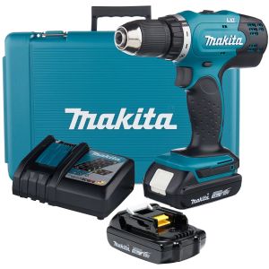 Аккумуляторная дрель-шуруповерт Makita DDF453SYE, 18 В, 1300 об/мин, с 2 АКБ 1.5 Ач и ЗУ, в кейсе