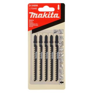 Пилка для лобзика Makita Fast по дереву, фигурный рез, 100х1.2х6TPI, 5 шт, D-34899