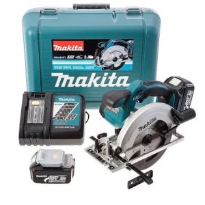 Аккумуляторная дисковая пила Makita DSS610RFE, LXT 18 В, 165 мм, 3700 об/мин, с 2 АКБ 3 Ач и ЗУ, в кейсе