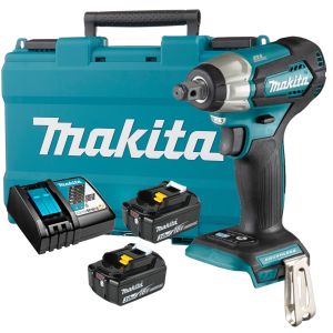 Аккумуляторный ударный гайковерт Makita DTW181RFE, 2400 об/мин, 2 АКБ 3 Ач и ЗУ, в кейсе