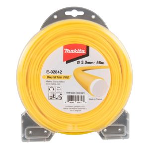 Триммерная леска Makita, круглая, усиленная, 3 ммх56 м, E-02842