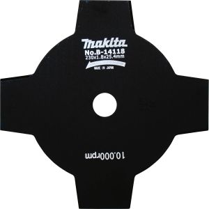 Нож для травы Makita, 4 зуба, d 230x25, 4 мм, B-14118