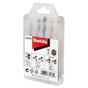 Набор сверл Makita, по различным материалам, 5-6 мм, 5 шт., D-23759