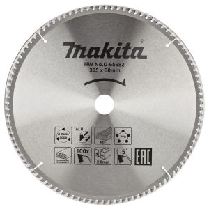 Пильный диск Makita универсальный для алюминия/дерева/пластика, 305x30x2.8/2x100T, D-65682