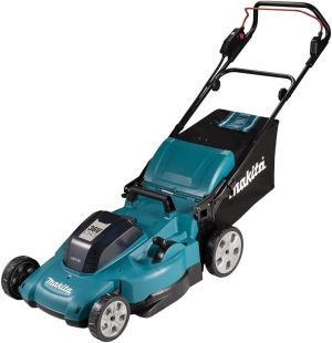 Аккумуляторная газонокосилка Makita LXT 2x18 В, 53 см, 70 л, c 2 АКБ 5 Ач и ЗУ, DLM538CT2