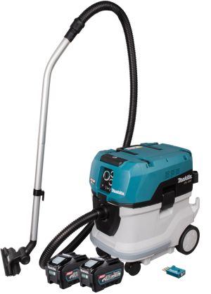 Аккумуляторный строительный пылесос Makita VC006GM, 40 В, 40 л, с 2 АКБ 5 Ач, без ЗУ (DUST-KITM6)