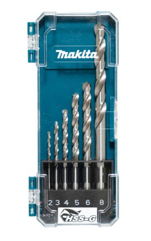 Набор сверл Makita D-75742 по металлу, 2/3/4/5/6/8 мм, 6 шт. (D-75742)